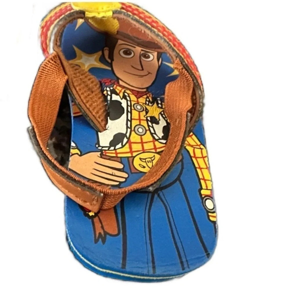 Toddler Toy Story Flip-Flops With Heel Strap Size 5.5 - Picture 2 of 4